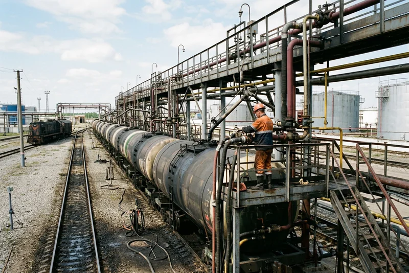 Сливо-наливная эстакада нефтебазы