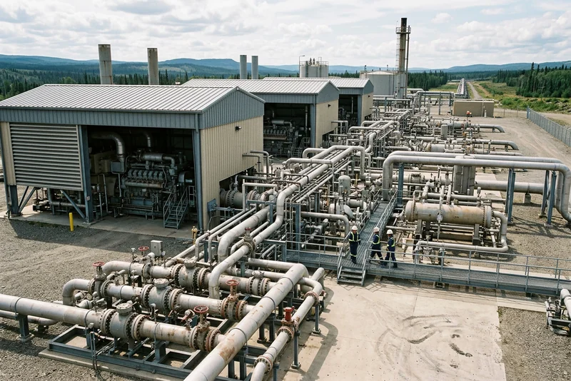Компрессорная станция магистрального газопровода