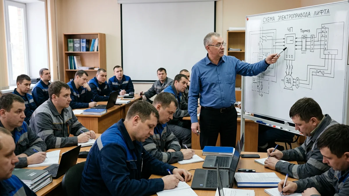 Лифт в высотном здании