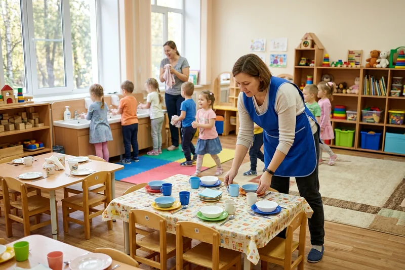 Младший воспитатель в контексте работы