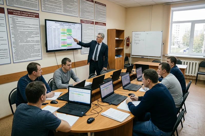 Обучение на нарядчик локомотивных бригад