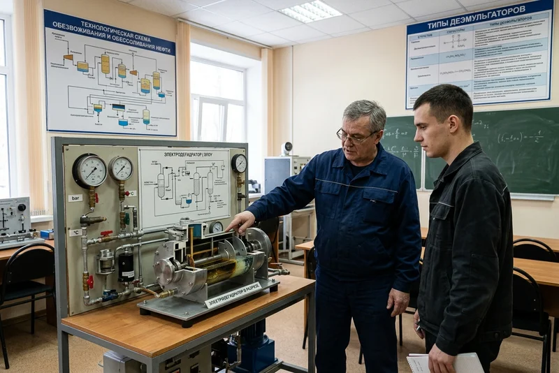 Обучение оператора обезвоживающей установки