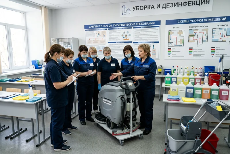 Обучение на уборщик служебных помещений